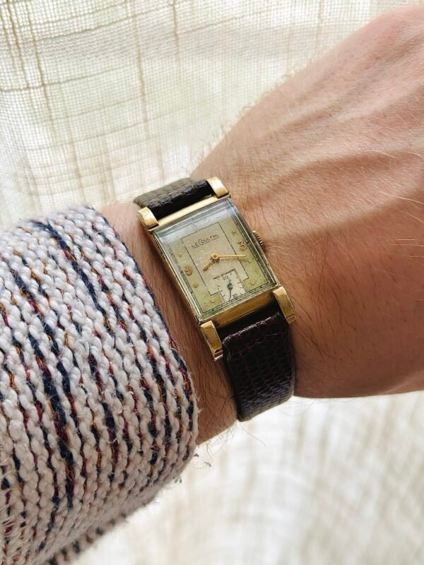 Vintage LeCoultre Manual Wind Tank Watch 10k Gold Filled