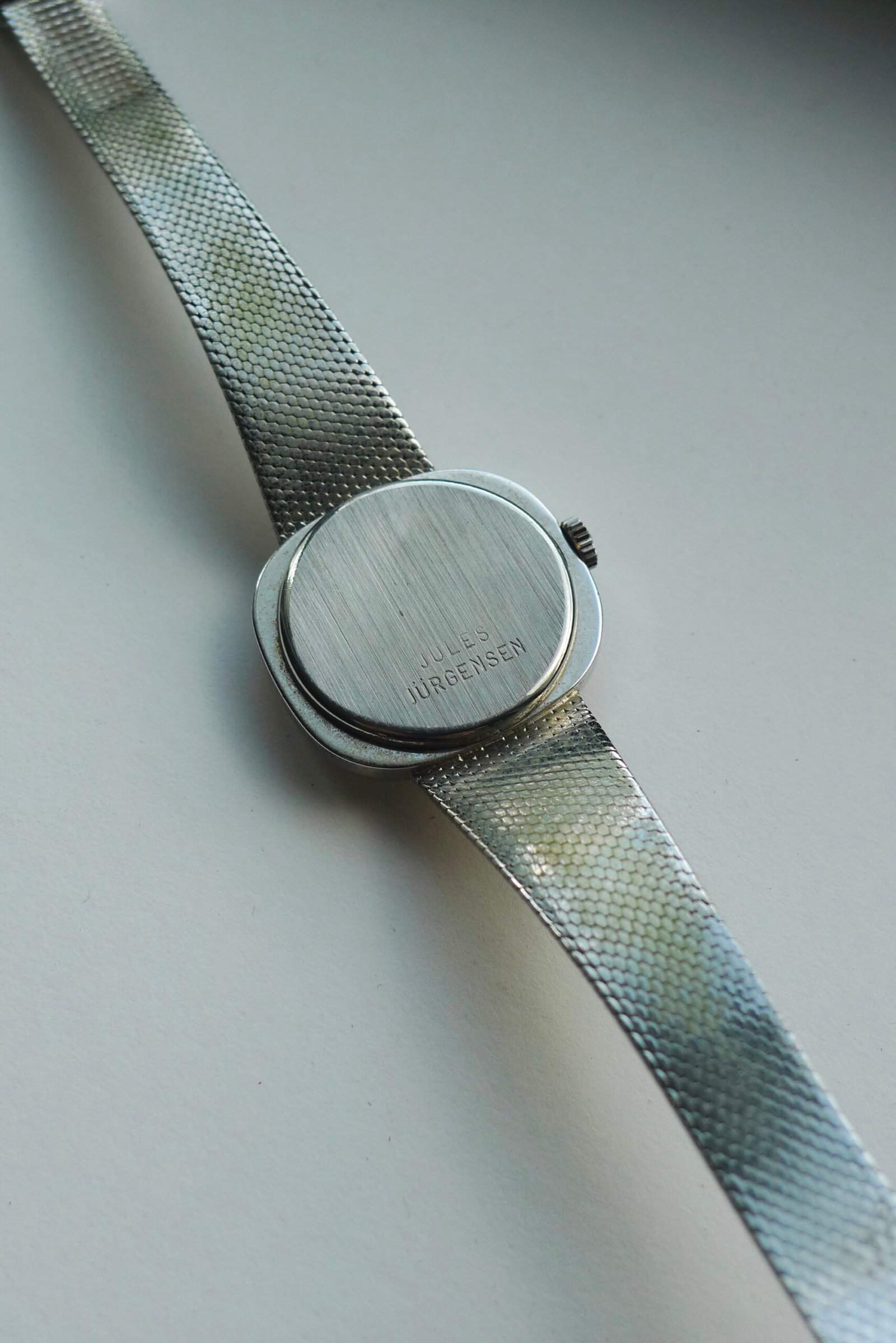 Vintage Jules Jurgensen Manual Winding Watch Blue Shades Dial - Image 5