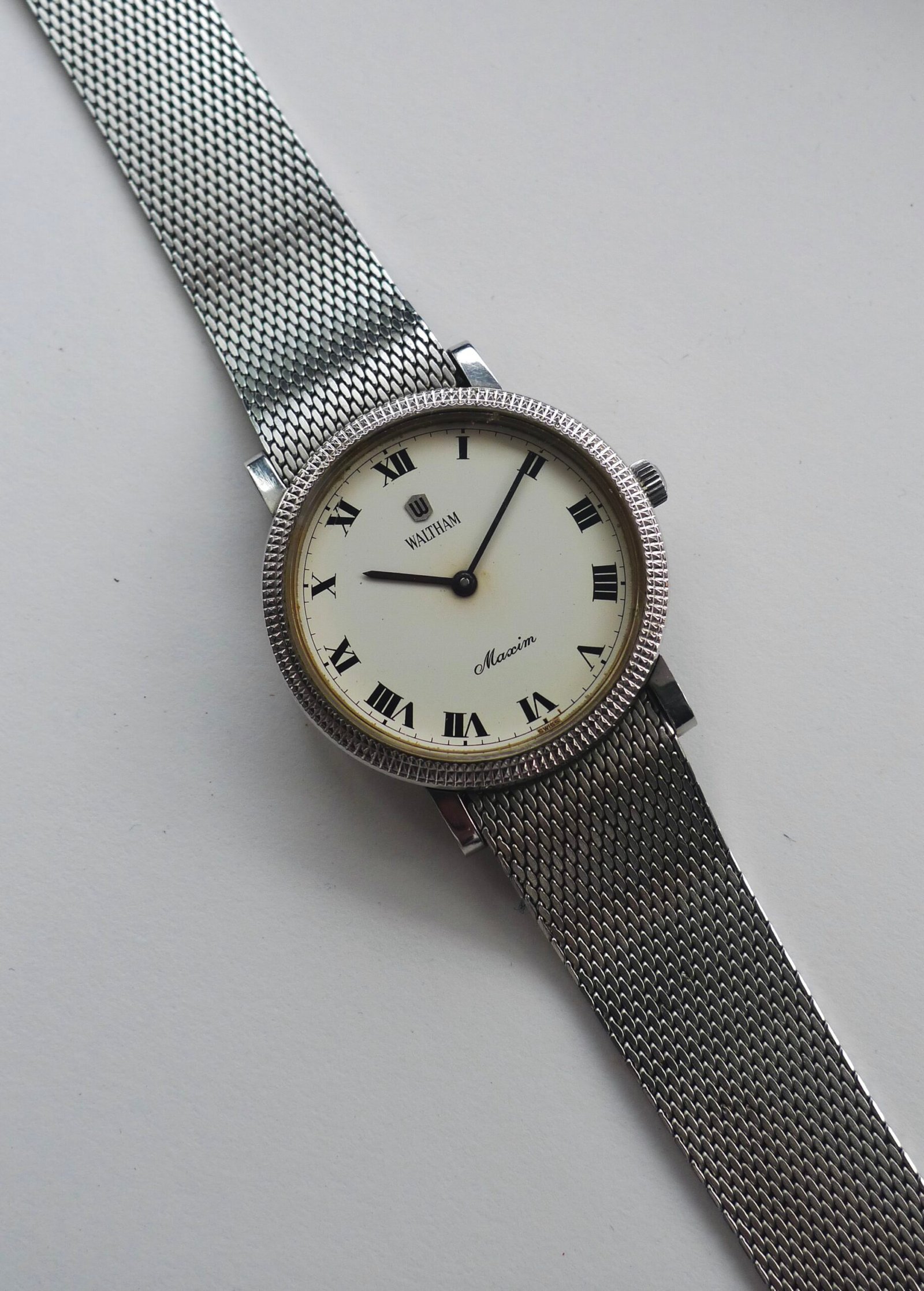 Vintage Waltham Maxim Manual Wind Watch 34mm - Image 2