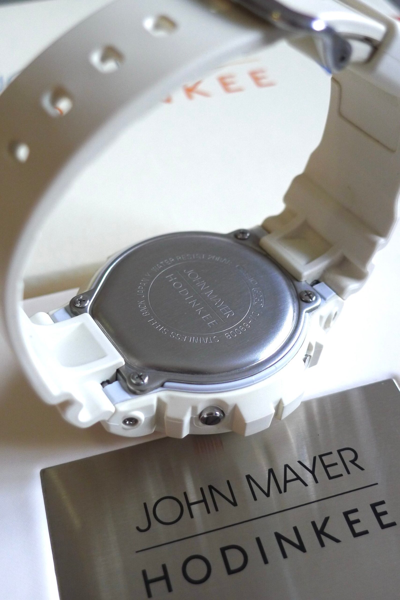 G-SHOCK x John Mayer x Hodinkee Ref. 6900-PT80 White/Cream Full Set Box and Papers - Image 3