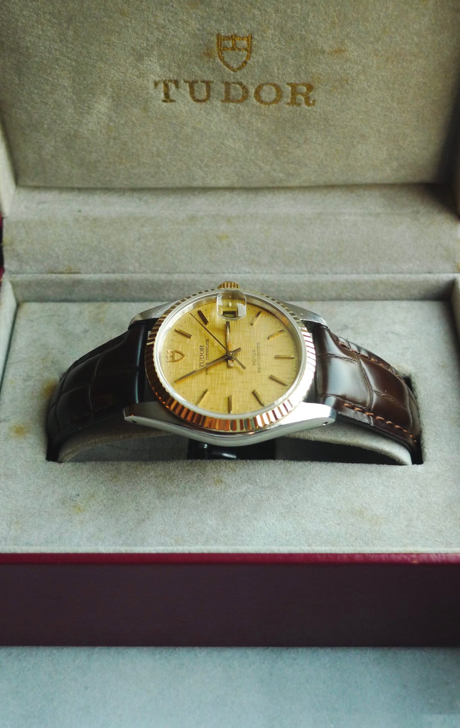 Vintage Tudor Prince Oysterdate 7934 Linen Dial 34mm Box and Papers - Image 8