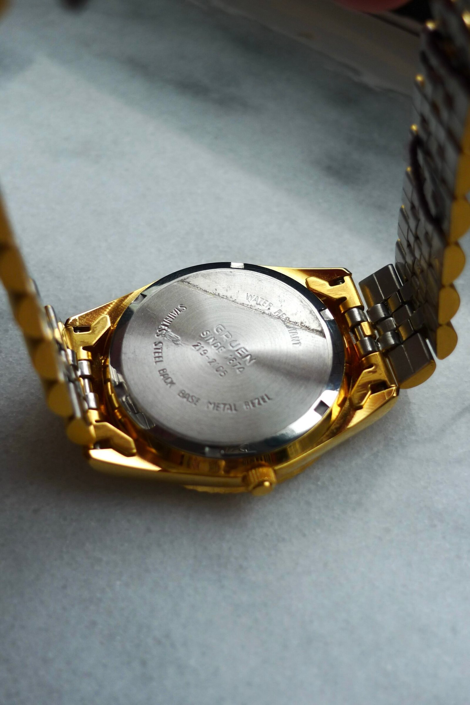 Gruen Day Date Blue Dial w/Box and Tags - Image 6