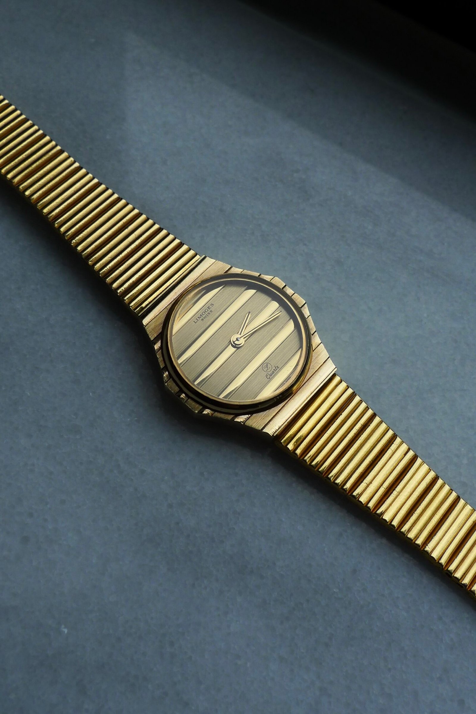 Limoges Swiss Made Quartz Polo Watch 24mm Gold Plated - Image 3