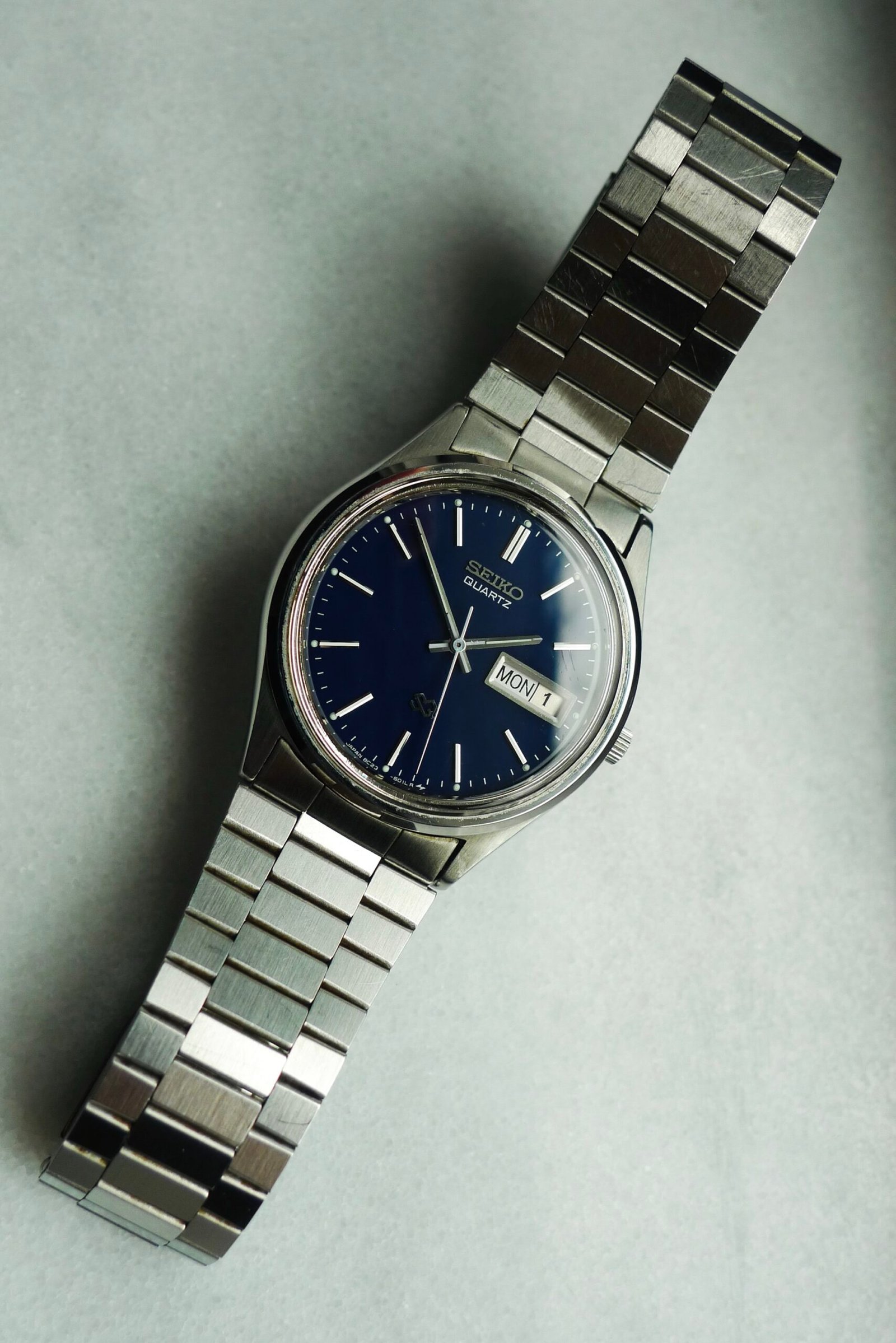 Seiko SQ Quartz Day/Date Blue Dial 1994 - Image 4