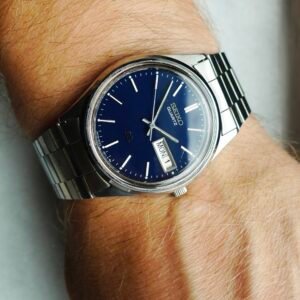 Seiko SQ Quartz Day/Date Blue Dial 1994