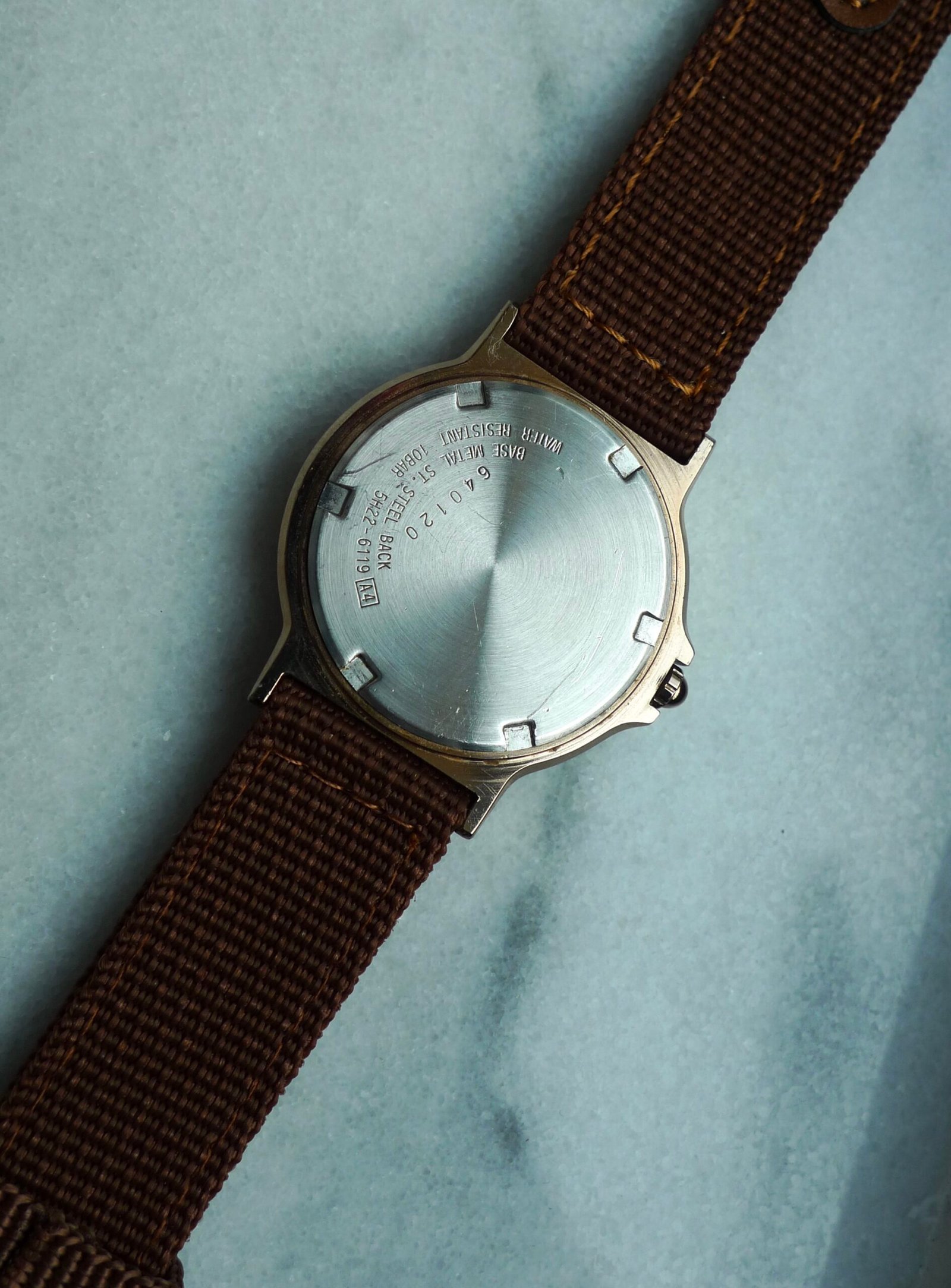 Vintage 1986 Seiko SQ100 Date Quartz Watch 5H22-6119 - Image 6