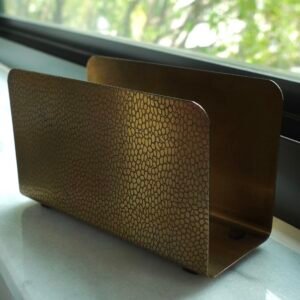 Vintage Art Deco Brass Letter Organizer