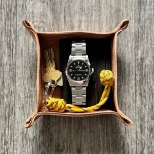 Handmade Leather Valet Tray 4x4
