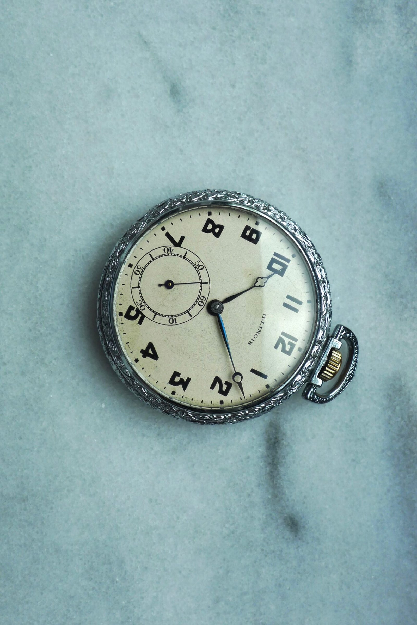 1923 Illinois 12s 17j Grade 405 Model 3 45mm Pocket Watch - Image 4