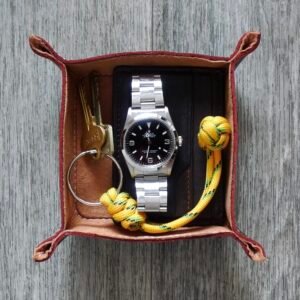 Handmade Leather Valet Tray 4x4