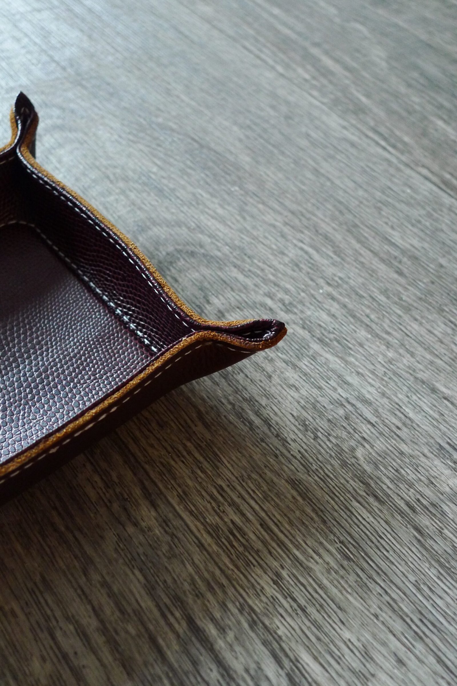 Handmade Leather Valet Tray 4x4 - Image 6