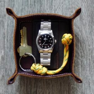 Handmade Leather Valet Tray 4x4