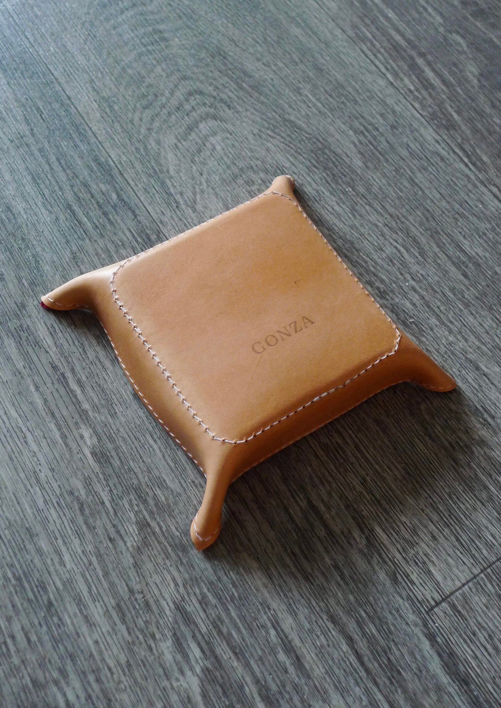 Handmade Leather Valet Tray 4x4 - Image 7