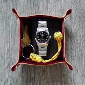 Handmade Leather Valet Tray 4x4