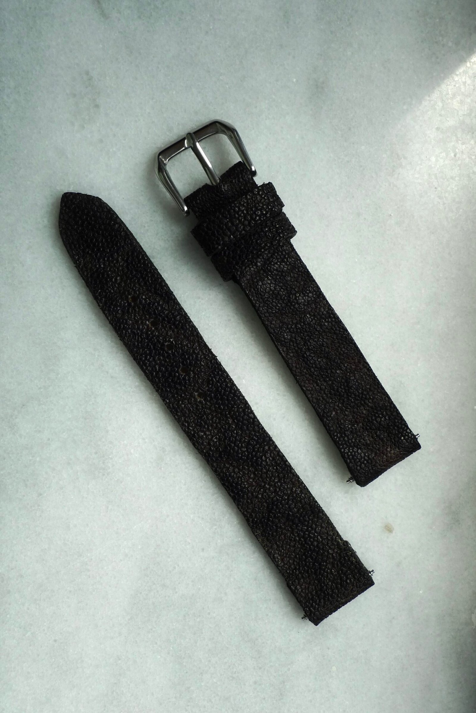 Handmade Elephant Leather Watch Strap 18mm - Image 2