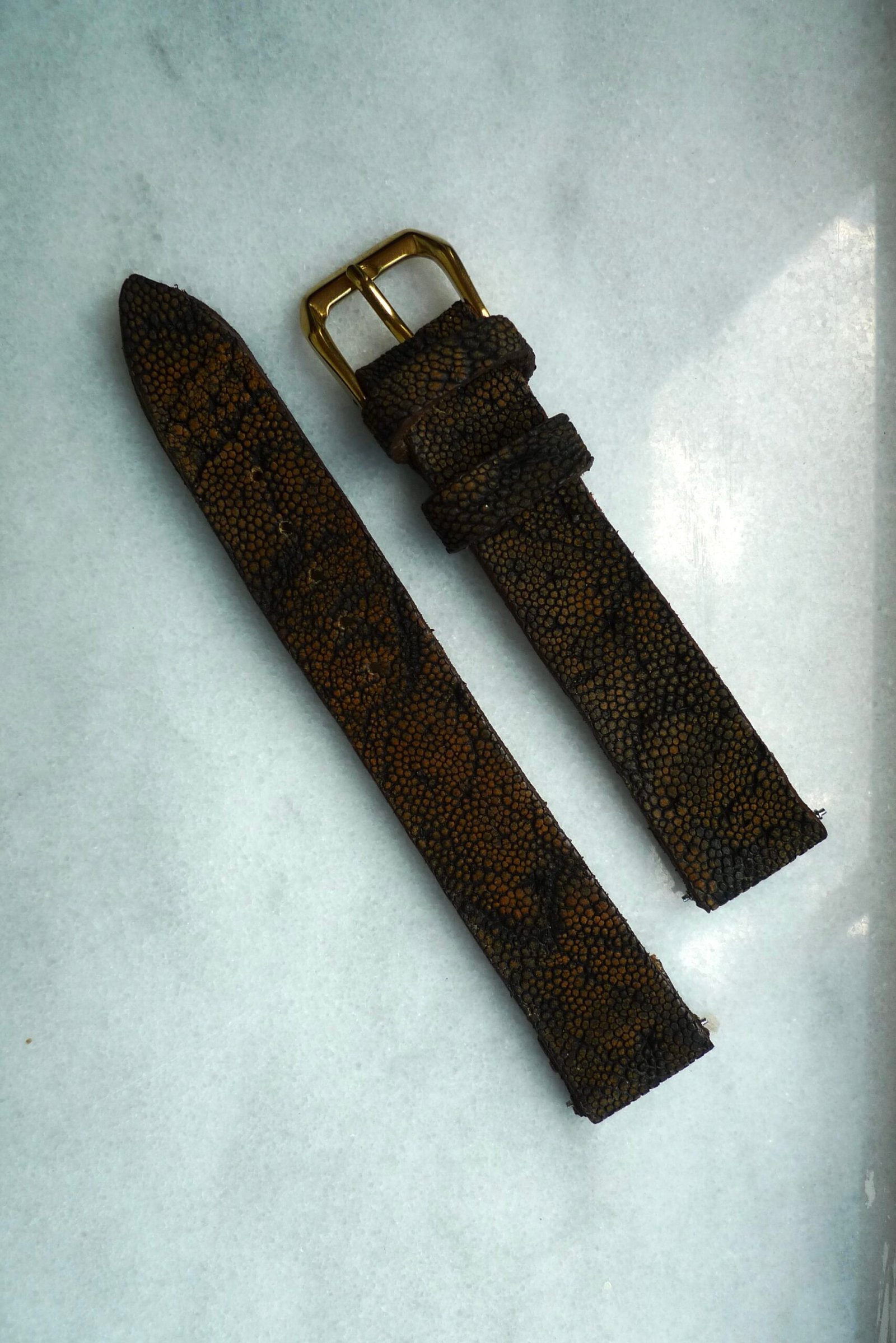 Handmade Elephant Leather Watch Strap 18mm - Image 2