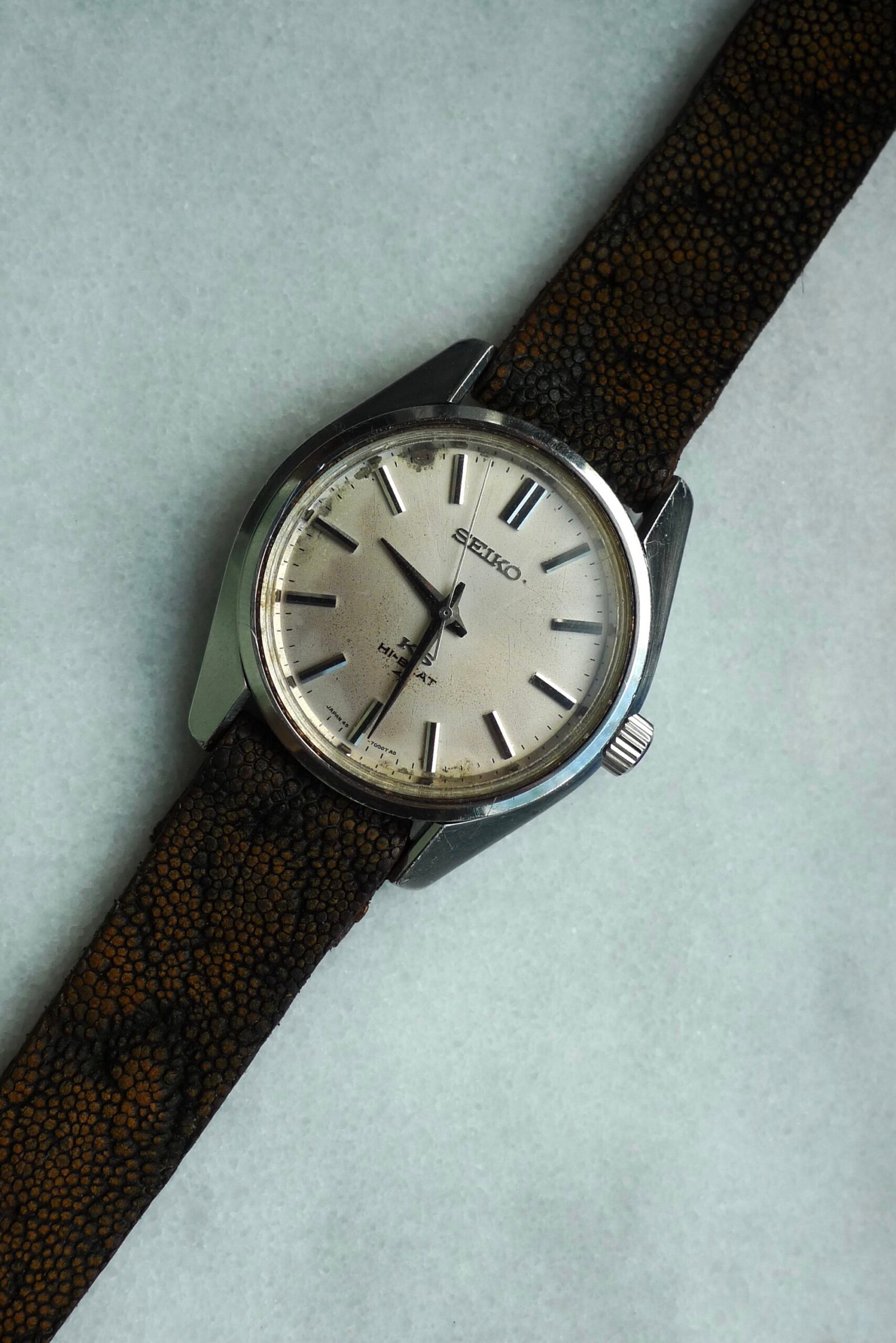 Handmade Elephant Leather Watch Strap 18mm